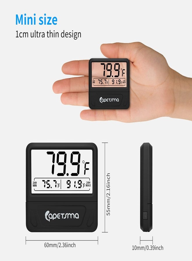 capetsma Aquarium Thermometer Digital Fish Tank Thermometer Large LCD Screen Records High & Low Water Temperature in 24 hrs - Image 4